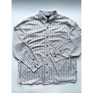 Men's AKHG Duluth Plaid Performance Button Down Long Sleeve Shirt XL